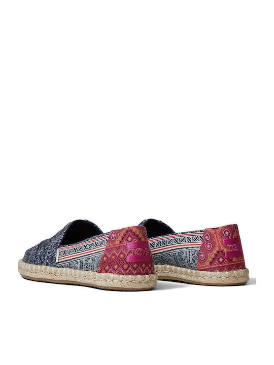 Rope Women's Fabric Espadrilles Indigo Floral