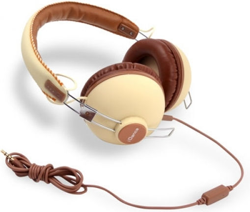 iDance Hipster Cu fir Over Ear Căști Bej