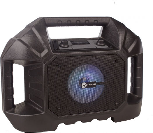 N-Gear Ηχείο Karaoke με Ενσύρματo Μικρόφωνο και Εφέ Φωτισμού StreetBox Μαύρο