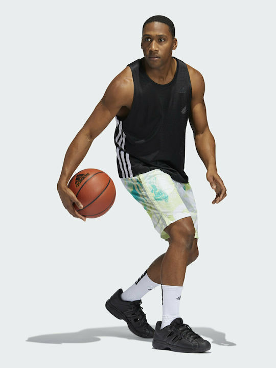 Q2 Aop Short White Men's Athletic Shorts Multicolour