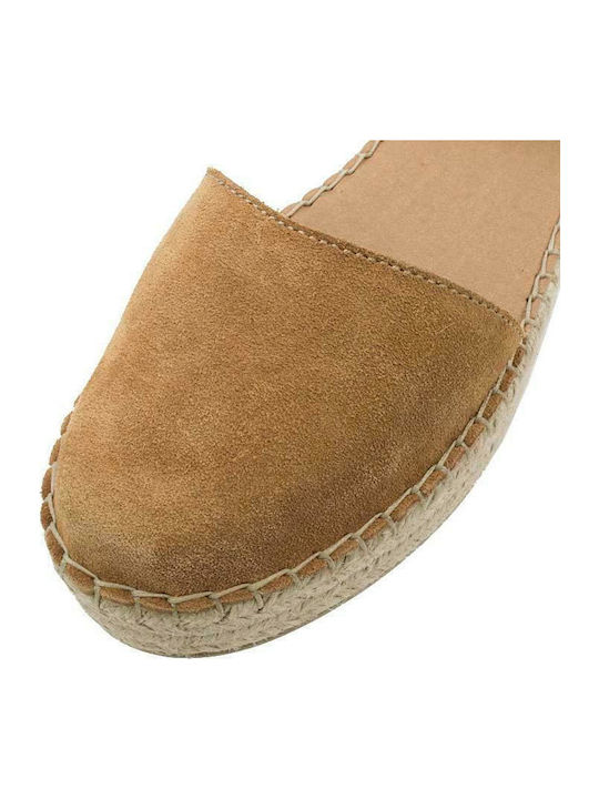 Women's Suede Espadrilles Tabac Brown
