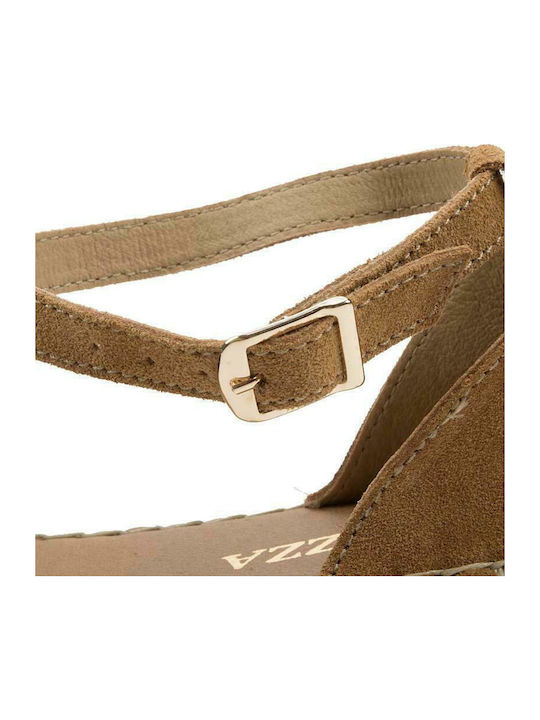 Women's Suede Espadrilles Tabac Brown