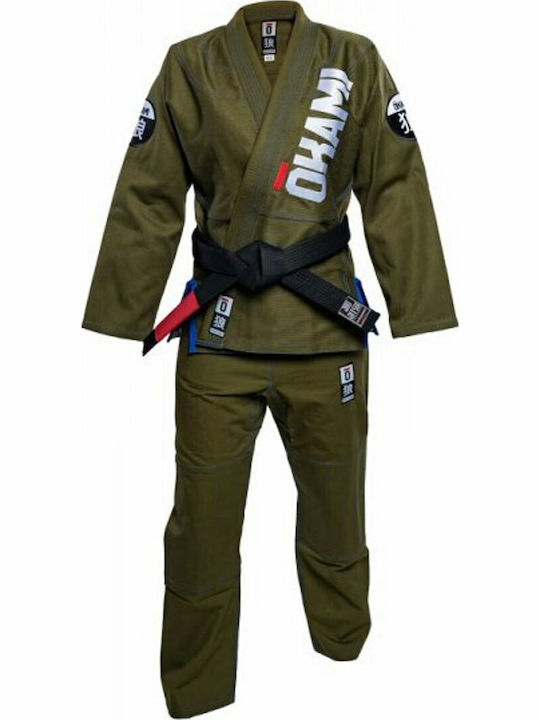 Okami Competition Training Team Gi 1 Ανδρική Στολή Brazilian Jiu Jitsu Πράσινη