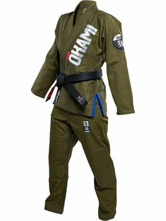 Okami Competition Training Team Gi 1 Bărbați Uniforme Jiu Jitsu brazilian Verde