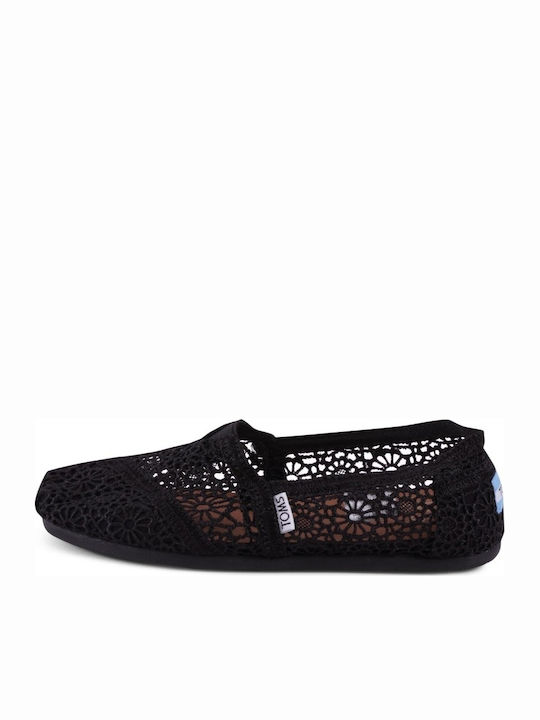 Moroccan Women's Knitted Espadrilles Black