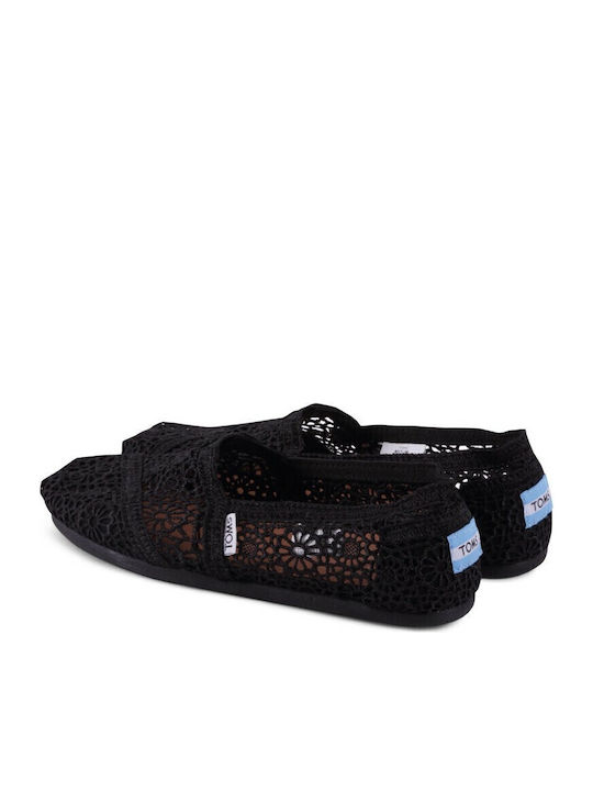 Moroccan Women's Knitted Espadrilles Black