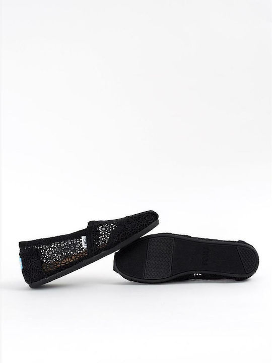 Moroccan Women's Knitted Espadrilles Black