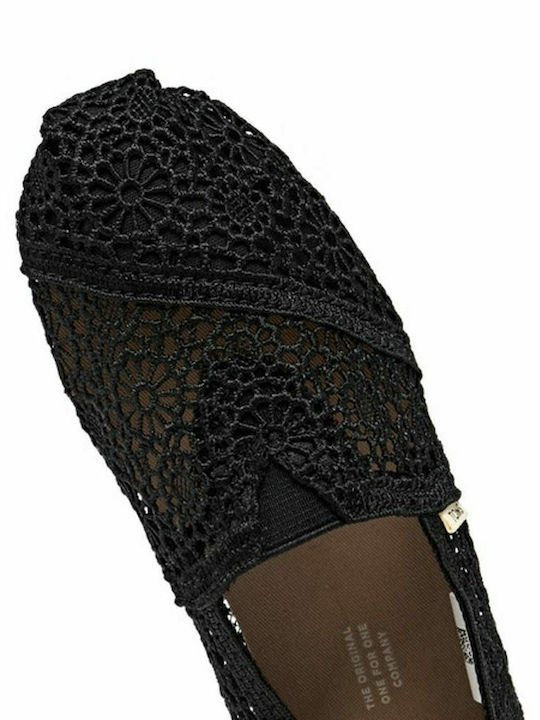 Moroccan Women's Knitted Espadrilles Black