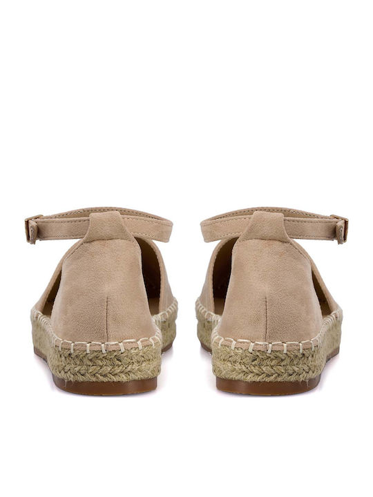 Women's Suede Espadrilles Apricot