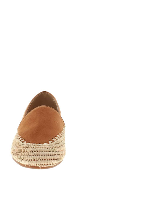 Bahia Women's Suede Espadrilles Tabac Brown
