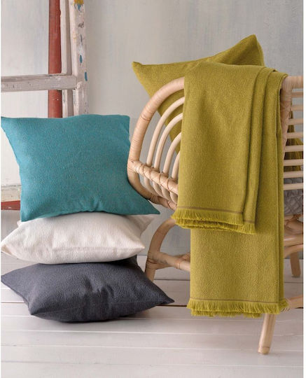 Rythmos Sebastiao Four-Seater Sofa Throw 2 Sides Jacquard 180x330cm Ecru