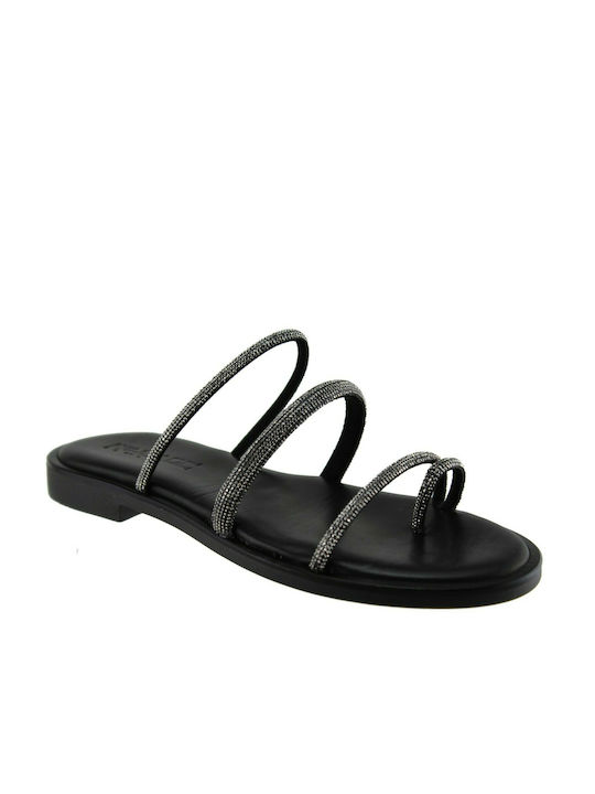 Milanos Damen Sandalen Leder 35B Schwarz