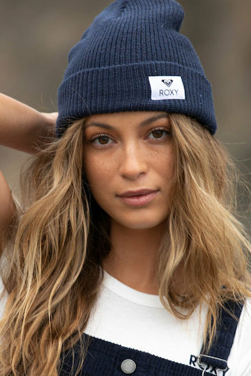 Island Fox Knitted Beanie Cap Mood Indigo
