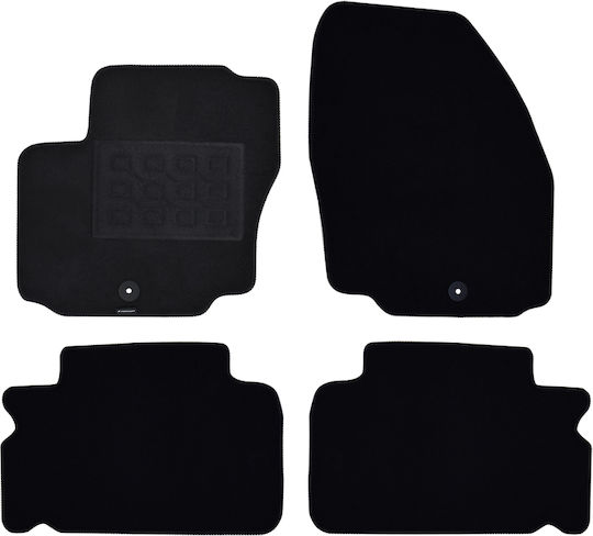 Cik Set of Front and Rear Mats 4pcs for Ford S-Max Black