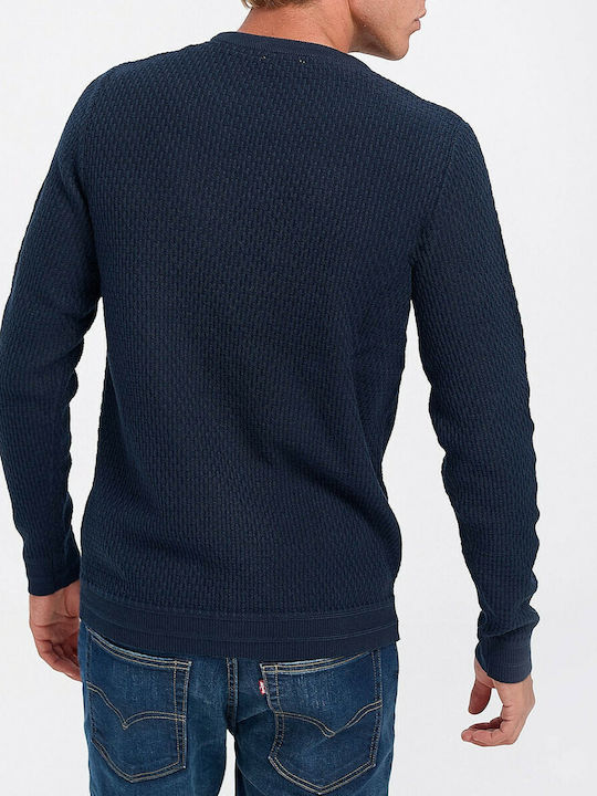 Selected Men's Long Sleeve Sweater Navy