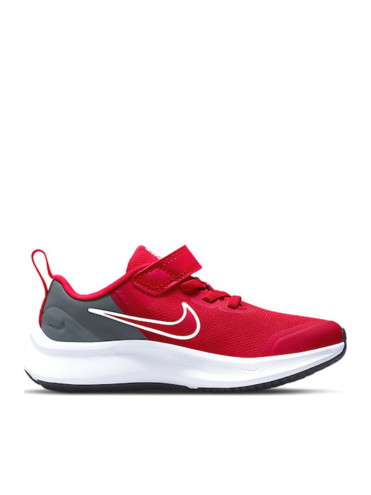 Star Runner Star Runner 3 Kids Sports Shoes Running with Hoop & Loop Closure University Red / Smoke Grey