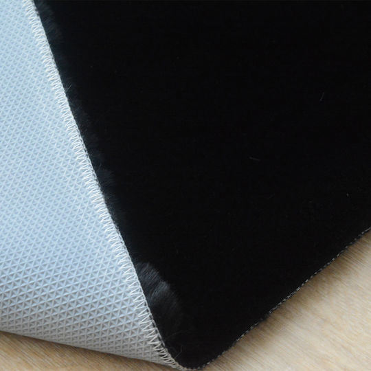 Newplan Puffy Αντιολισθητικό Shaggy Γούνινο 80x150cm FC9 Black Newplan Puffy Αντιολισθητικό Shaggy Γούνινο 80x150cm FC9 Black