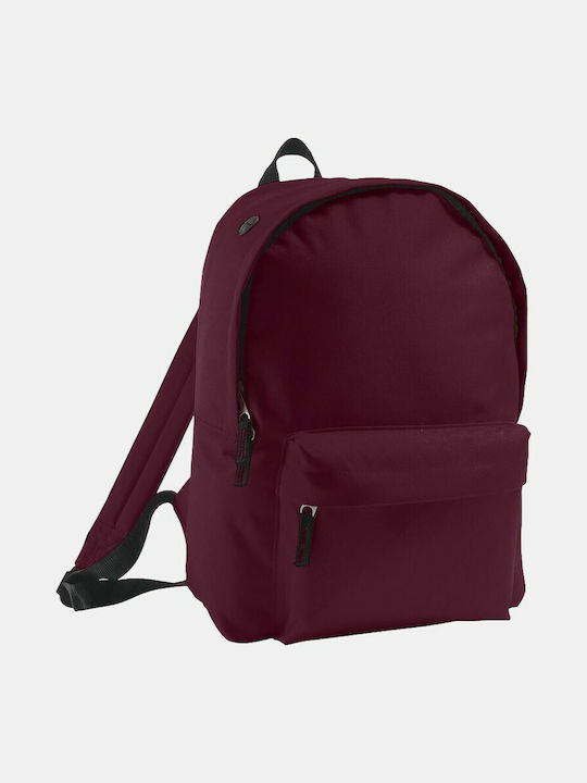 Sol's Rider Burgundische Schulranzen Rucksack für Junior High-High School 15,7l 28 x 14 x 40cm