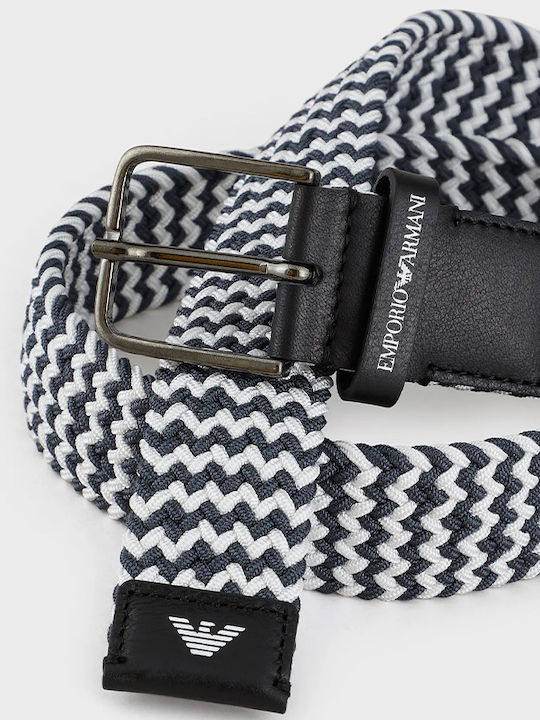 Elastic Men's Belt Knitted Multicolored