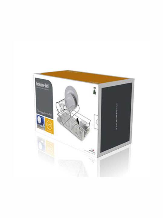 Tekno-Tel Στραγγιστήρι Νεροχύτη Inox Μαύρο 49x30x25cm
