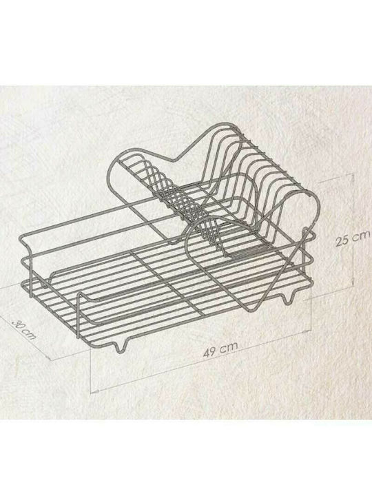 Tekno-Tel KB011 Отцедник За Мивка От Inox Бял 49x30x25см