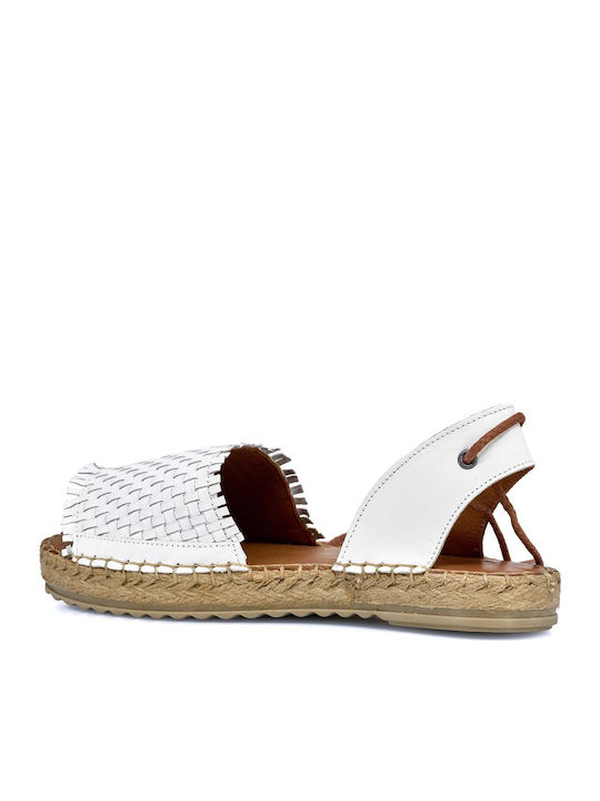 Women's Flat Sandals Anatomic in White Color