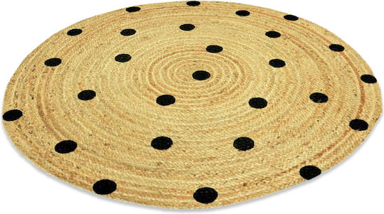 Newplan Delhi ME-004 Handmade Summer from Jute Black Beige