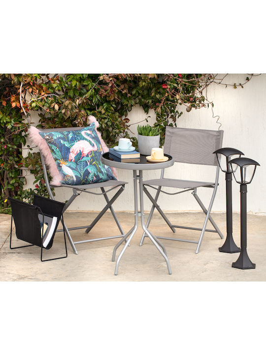 Set Lounge for Small Outdoor Spaces Grey Nueva 3pcs