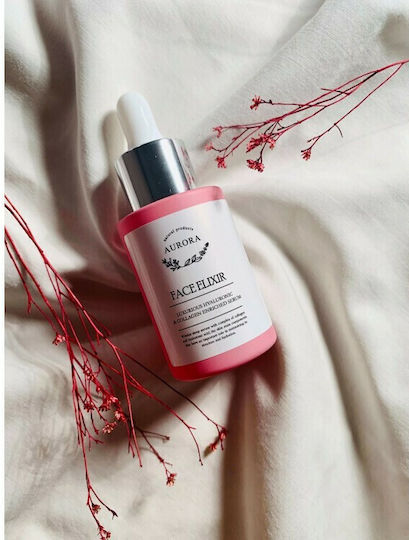 Aurora Natural Elixir Serum Anti-îmbătrânire pentru Față cu Centella Asiatica și Acid Hialuronic 30ml