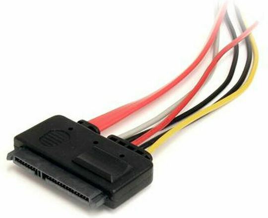 StarTech 22-изводен SATA III - 22-изводен SATA III Кабел 30см Червен (SATA22PEXT)