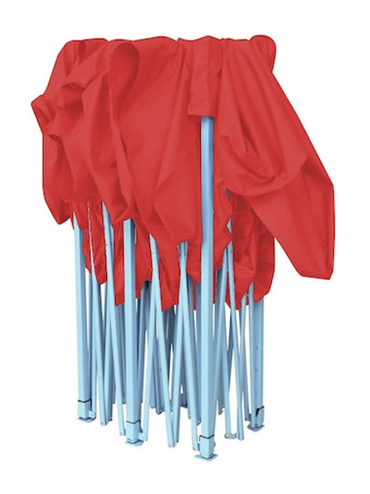 Timeless Tools Faltbarer Pavillon Garten Rot 3x3m