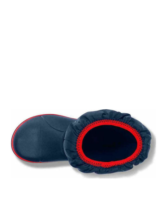 Winter Puff Anatomical Kids Snow Boots Navy Blue
