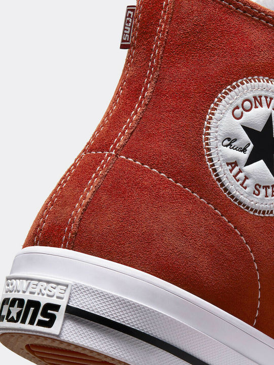 Cons Chuck Taylor All Star Pro Μποτάκια Dark Terracotta / Black / White