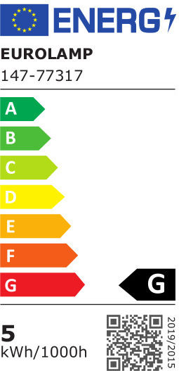 Eurolamp LED крушка 5W 83mm за фасунга E27 и форма G45 Топло бяло 400лм
