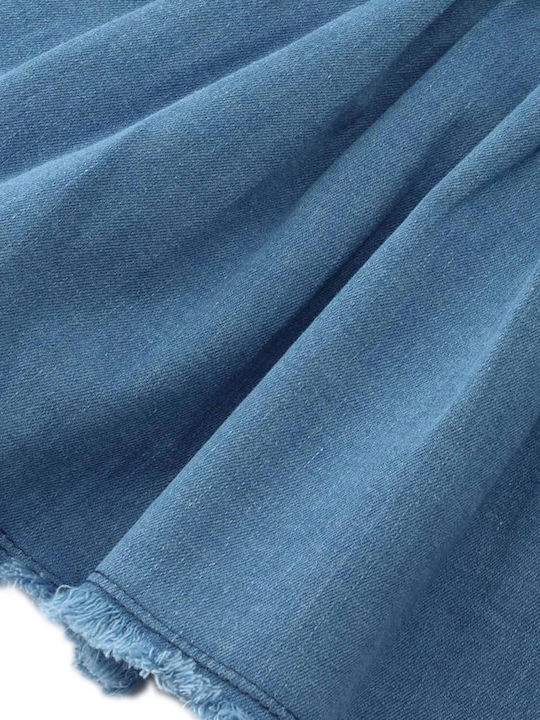 Fustă Salopetă pentru Copii din Denim Albastru