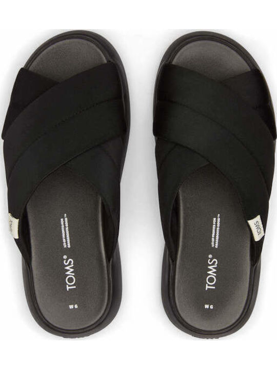 Alpargata Mallow Women's Flat Sandals in Black Color