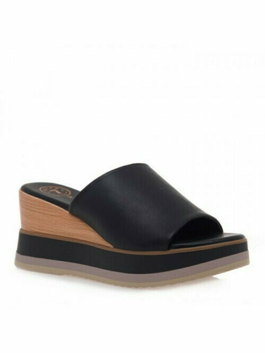 Seven Women's Platform Wedge Sandals Black