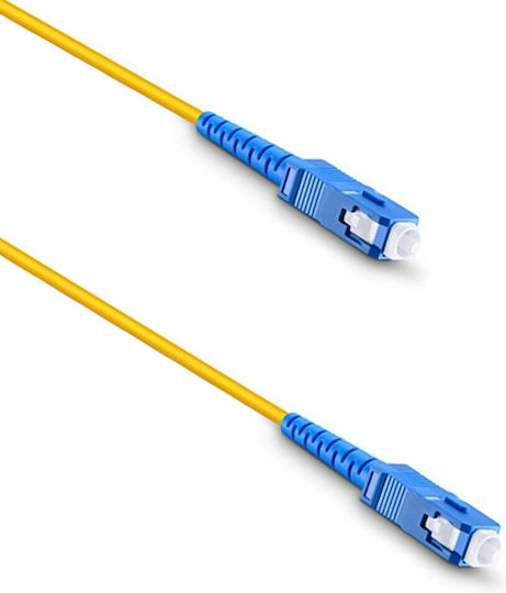 De Tech Fiber Optic Cable SC-SC 3m Yellow 1pcs