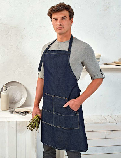 Premier Ποδιά Barista / Bartender Ολόσωμη PR126 Navy Μπλε