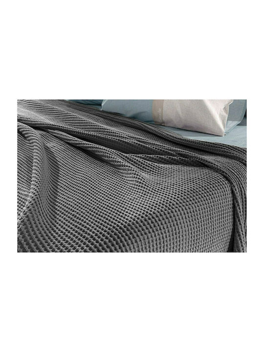 Guy Laroche Eternity Decke Piqué Moné 160x240cm Anthrazit