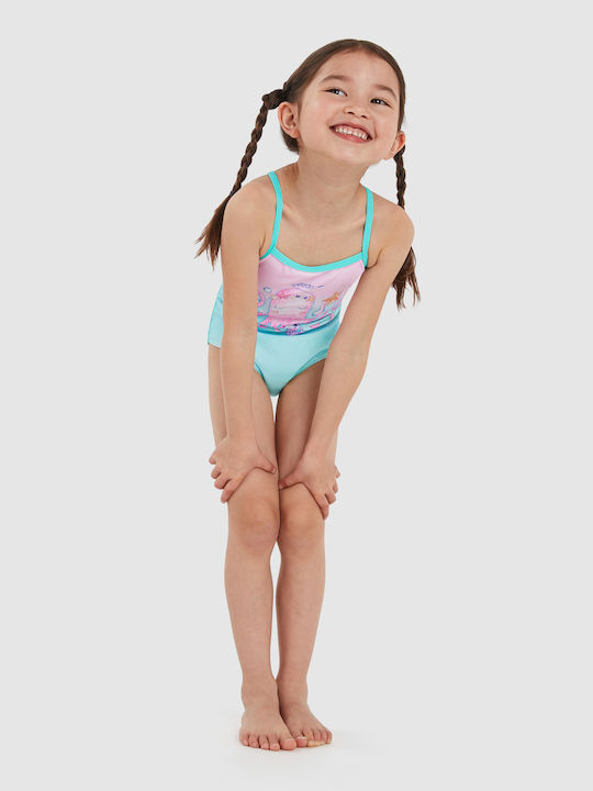 Speedo Детски Бански Една част Тюркоазен