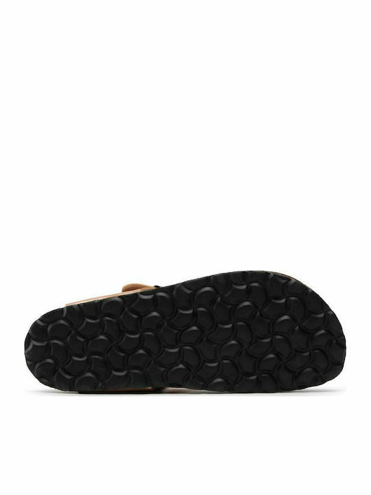 Mymosa Cipria Flache Sandalen für Damen Rosa Gold