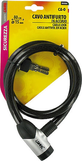 Lampa Ca0 Bicycle Cable Lock with Key Black