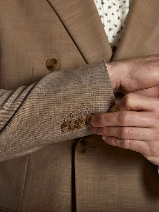 Men's Summer Suit Jacket Regular Fit Beige