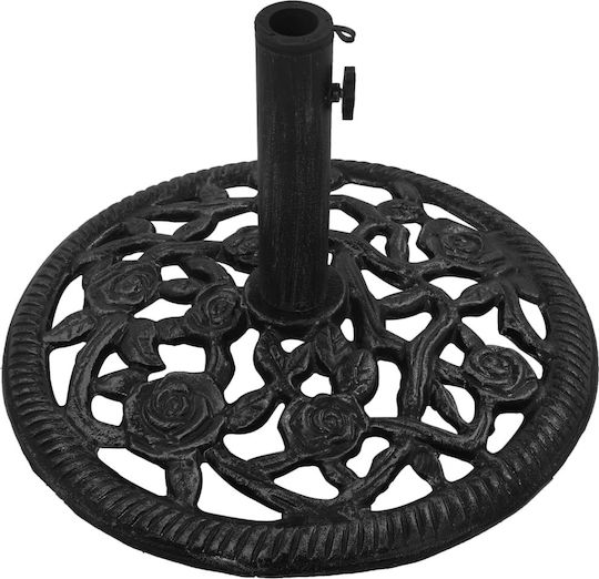 vidaXL Schirmständer aus Gusseisen Black / Cast iron 48x48x33cm