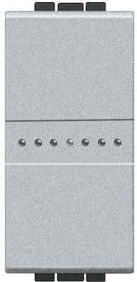 Legrand Living Light 4051AN Recessed Electrical Lighting Wall Switch no Frame Basic Silver