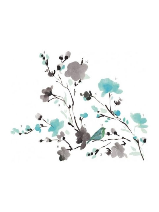 Διακοσμητικό Αυτοκόλλητο Τοίχου Blossom Watercolor 26τμχ RoomMates Decor
