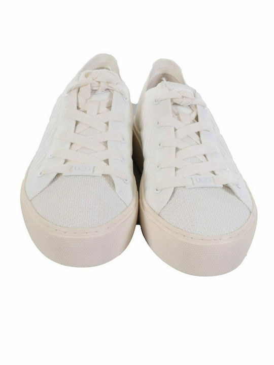 Dinale Graphic Knit Γυναικεία Sneakers Λευκά