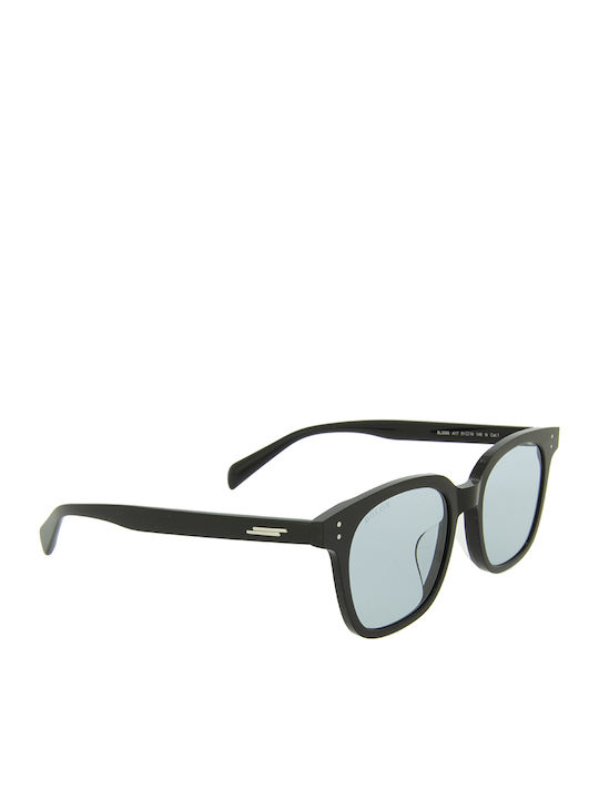 Bolon Unisex Sunglasses with Black Plastic Frame and Light Blue Lens BL3068A17