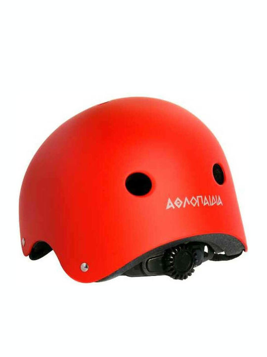 Athlopaidia Kids' Helmet for City Bike Red